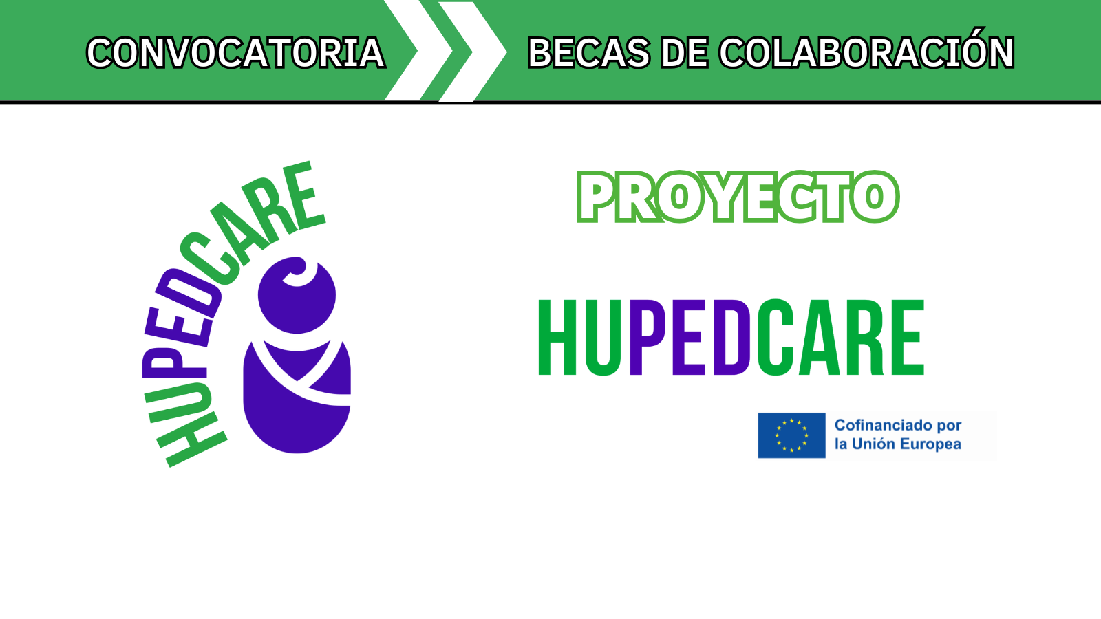 Convocatoria de 2 becas de colaboración con el Proyecto Erasmus+ HUPEDCARE
