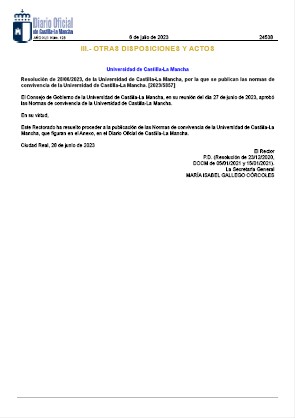 Normas de Convivencia UCLM