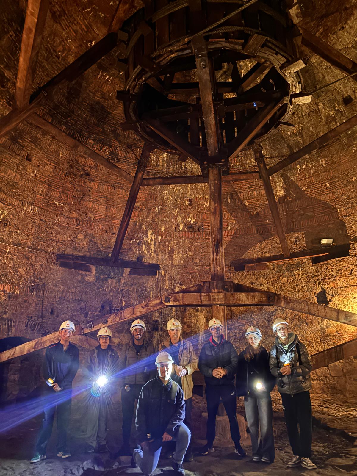 Visita educativa de alumnos de Yacimientos Minerales a la histórica Mina de Almadén