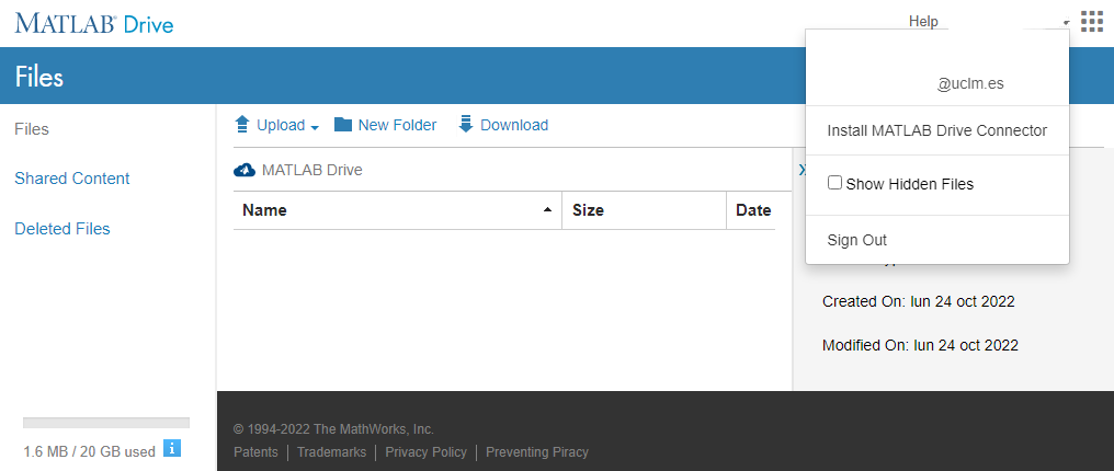 Captura de MATLAB Drive 02