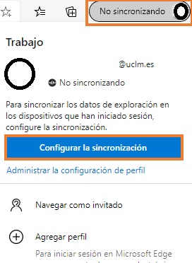 Configurar la sincronización