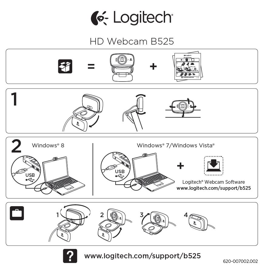 Guía de inicio par la webcam