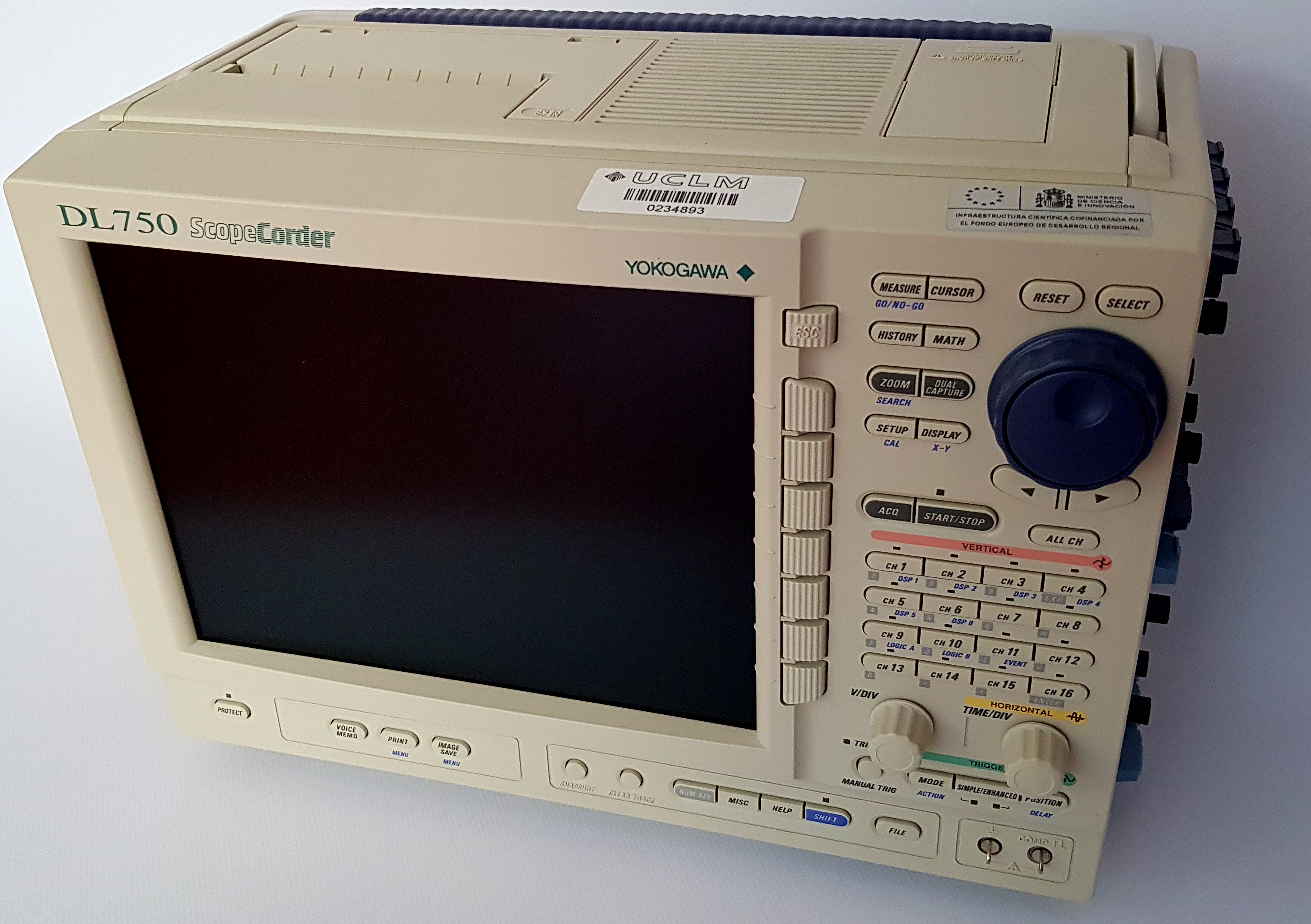 Scope recorder, DL750P, Yokogawa
