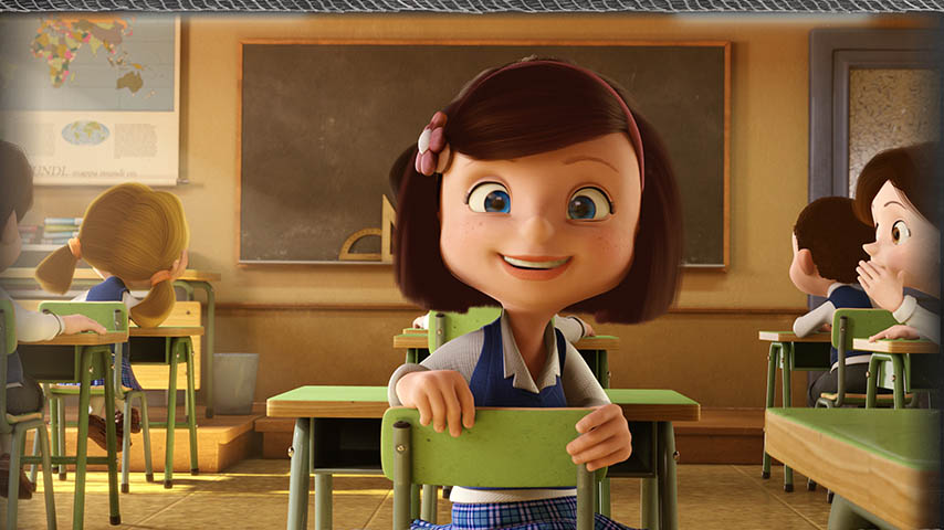 Fragmento del cartel del cortometraje de animación Cuerdas (2013).