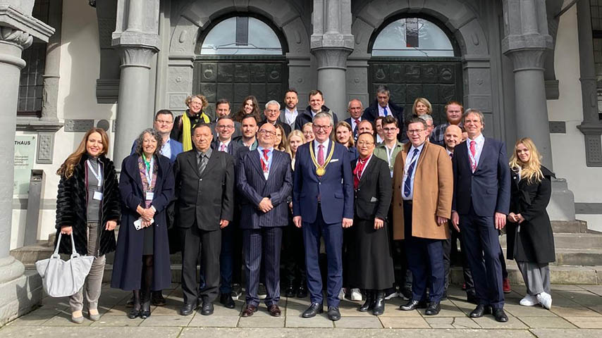 Recepción de COLOURS en el ayuntamiento de Paderborn.