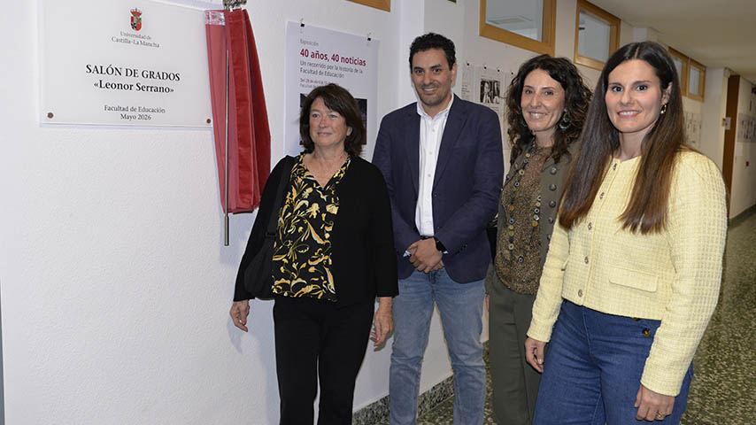 La Facultad de Educación de Ciudad Real reconoce la figura de la pedagoga Leonor Serrano poniendo su nombre al nuevo salón de grados 