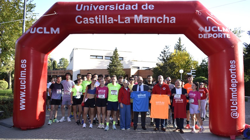 Carrera solidaria Campus a través 2025 en Albacete (1), Ciudad Real (2), Cuenca (3) y Toledo (4).