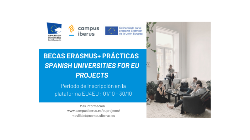 Erasmus Prácticas. SUEP. 2020 Banner
