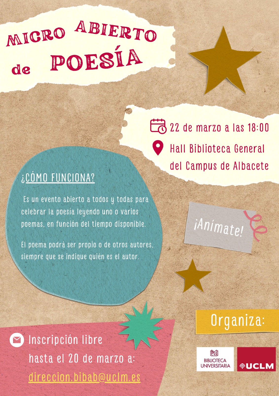Poesía en el campus de la Biblioteca Gen